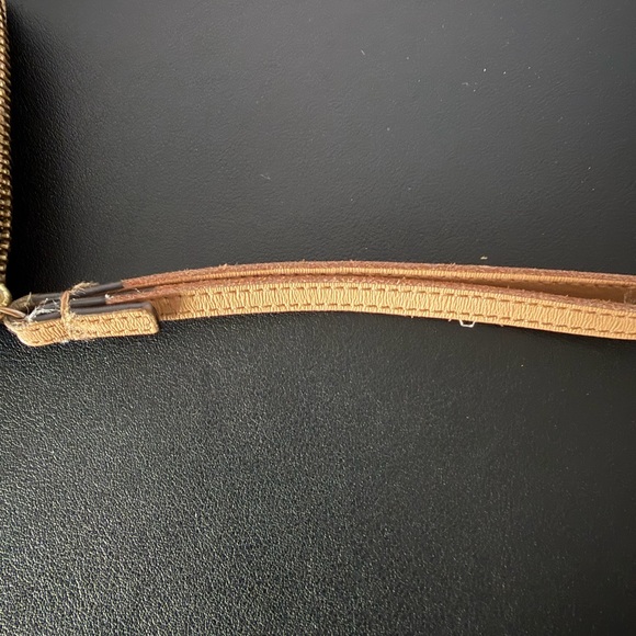 Tory Burch Taupe Zip Around Wallet with Blue Interior - Picture 13 of 13